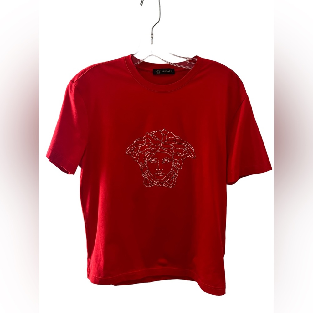 Versace Medusa-studded T shirt